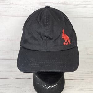 Wild Turkey Hat Baseball Cap Men's O/S Adjustable Black Red Turkey Logo